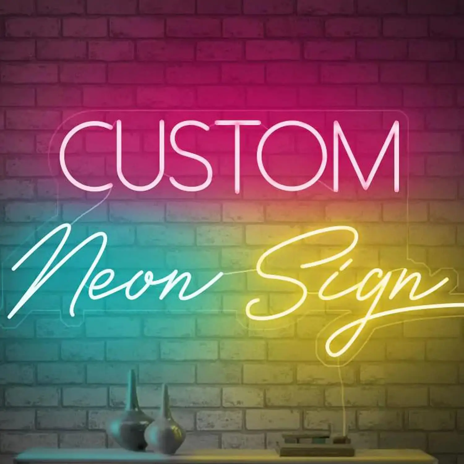Custom USB Powered Neon Light Sign PVC 3D LED Signs with Adjustable Brightness for Outdoor Wedding Party Home Decor Model Logo