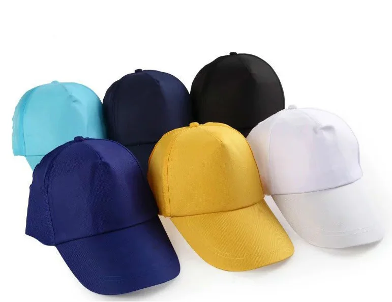 Cheap Promotional Plain Blank Cap Polyester/ Cotton Baseball Caps Hat