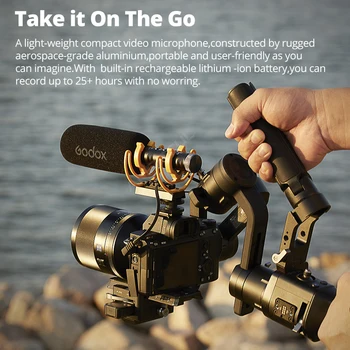 Godox VDS-M2 Directional Shotgun Microphone + Rycote Lyre Shockmount Compatible with Cameras, Camcorders, Smartphones, Tablets product image