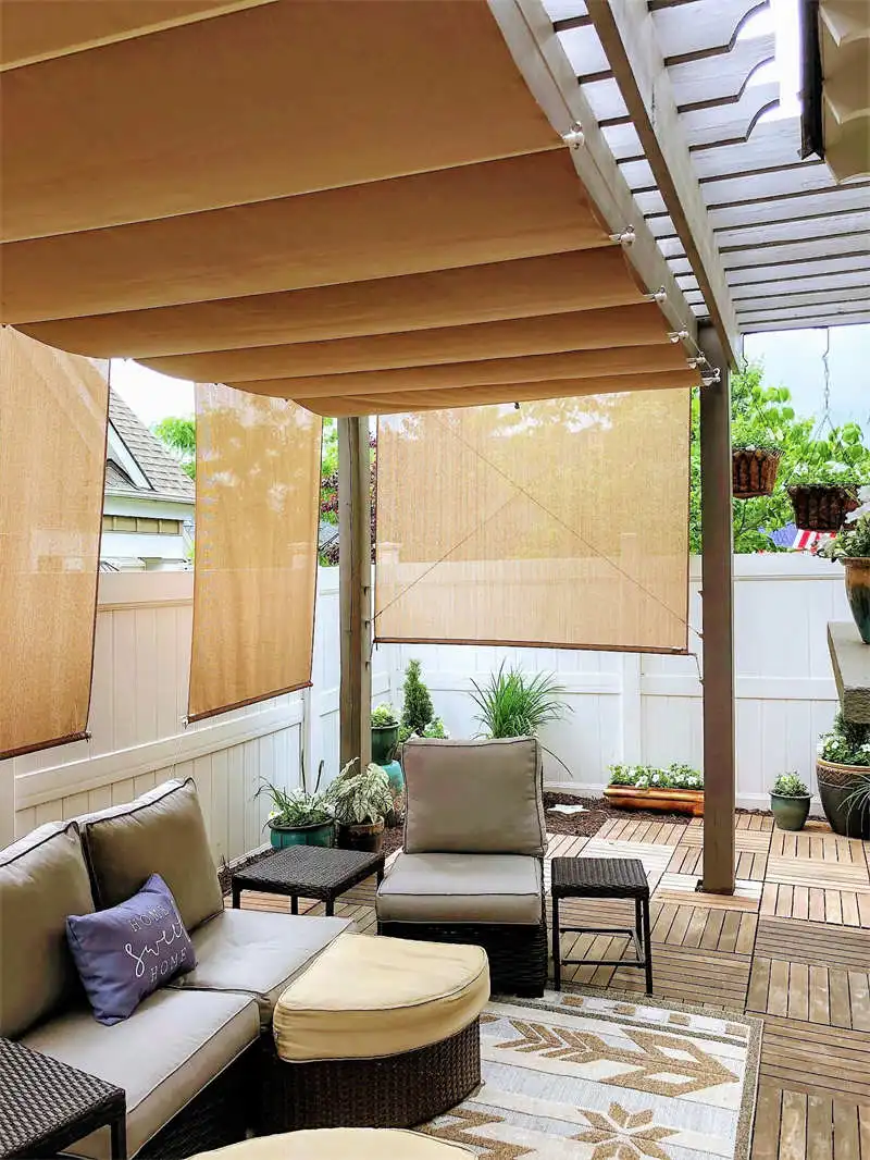 Telescopic Wave Sun Shade Net Retractable Shade Canopy