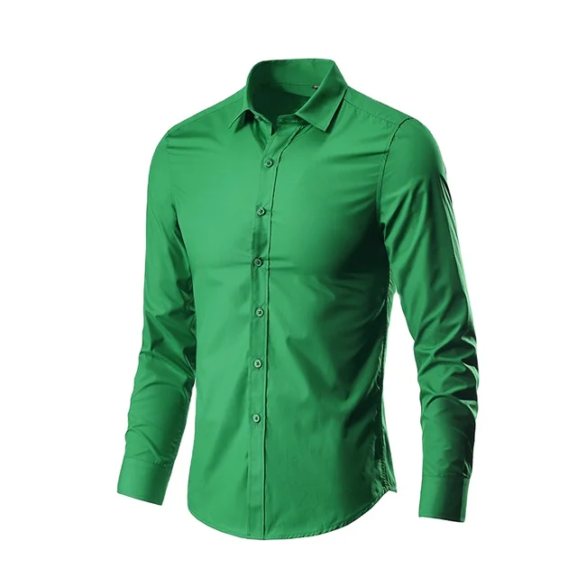 Solid color formal long-sleeved shirt Office men and women can wear business commuting multi-color breathable comfort cs259