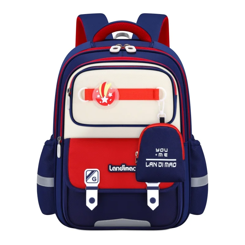 New Trend Student School Bag with zero Purse to Reduce Load ridge protection Large Capacity Backpack