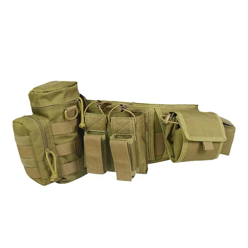 Adjustable Multi Functional Field Training Waist Belt with Nylon Soft Cushion Load-bearing Waist Belt