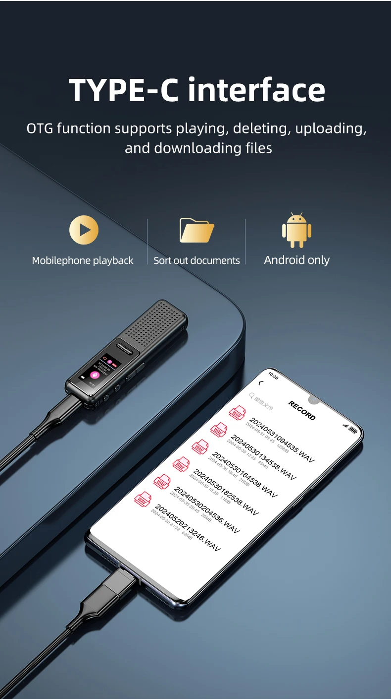 ZD39 Pocket Recording Pen 48KHZ Mini Voice Recorder 1536kbps Audio Recording Tool for Conference & Lecture