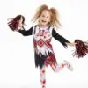 Squadra di cheerleader nera e rossa