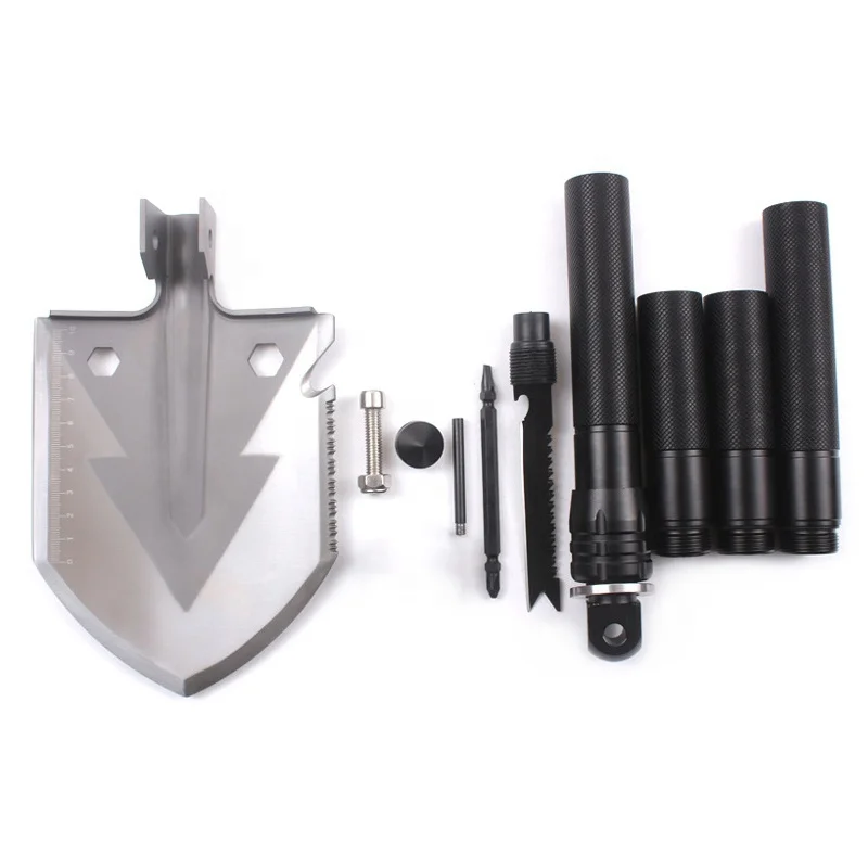 Outdoor Muntilfunction Camping Folding Shovel Multitool Survival Tools Compact Portable Shovel