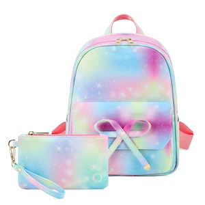 New Arrival pink Sac d Ecole Kids Pencil Girls Teenager Backpack School Bag