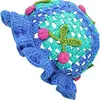 #Sombreros de pescador de crochet azul cereza aa1 para mujer