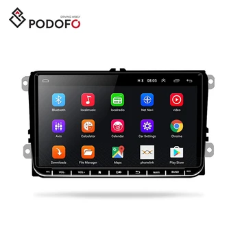 Podofo 9'' 2 Din Android 9.1 Car Radio Stereo Video Autoradio GPS Wifi BT For Volkswagen/VW/Polo/Passat /SEAT/Toledo