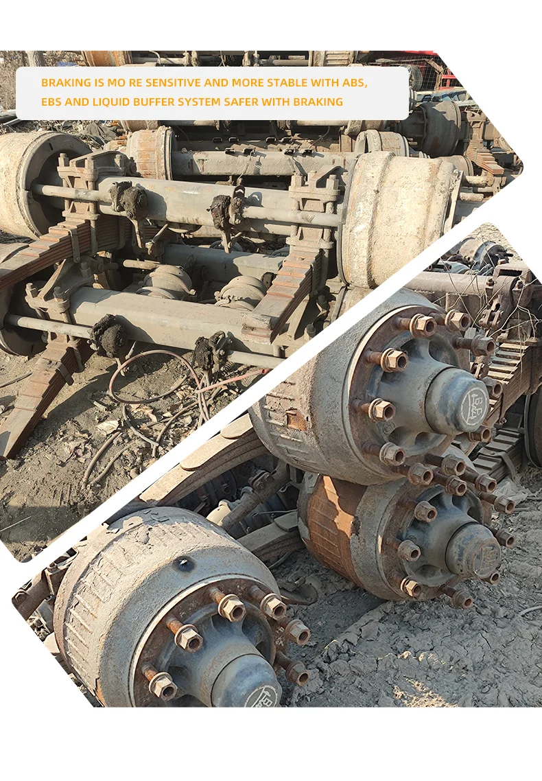 Trailer Axle Suspension Heavy Beam Thickness 12,14,16t Used Bpw Fuhua