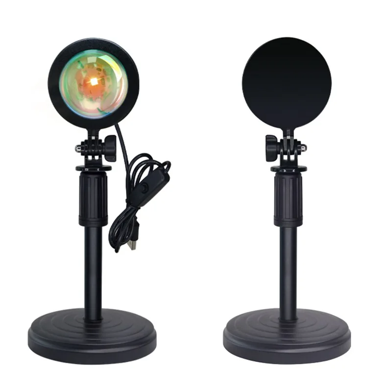 RGB Sunset Lamp with Remote Controller Sunset Atmosphere Lamp 16 Color Sunset Projector Lamp LED Night Light
