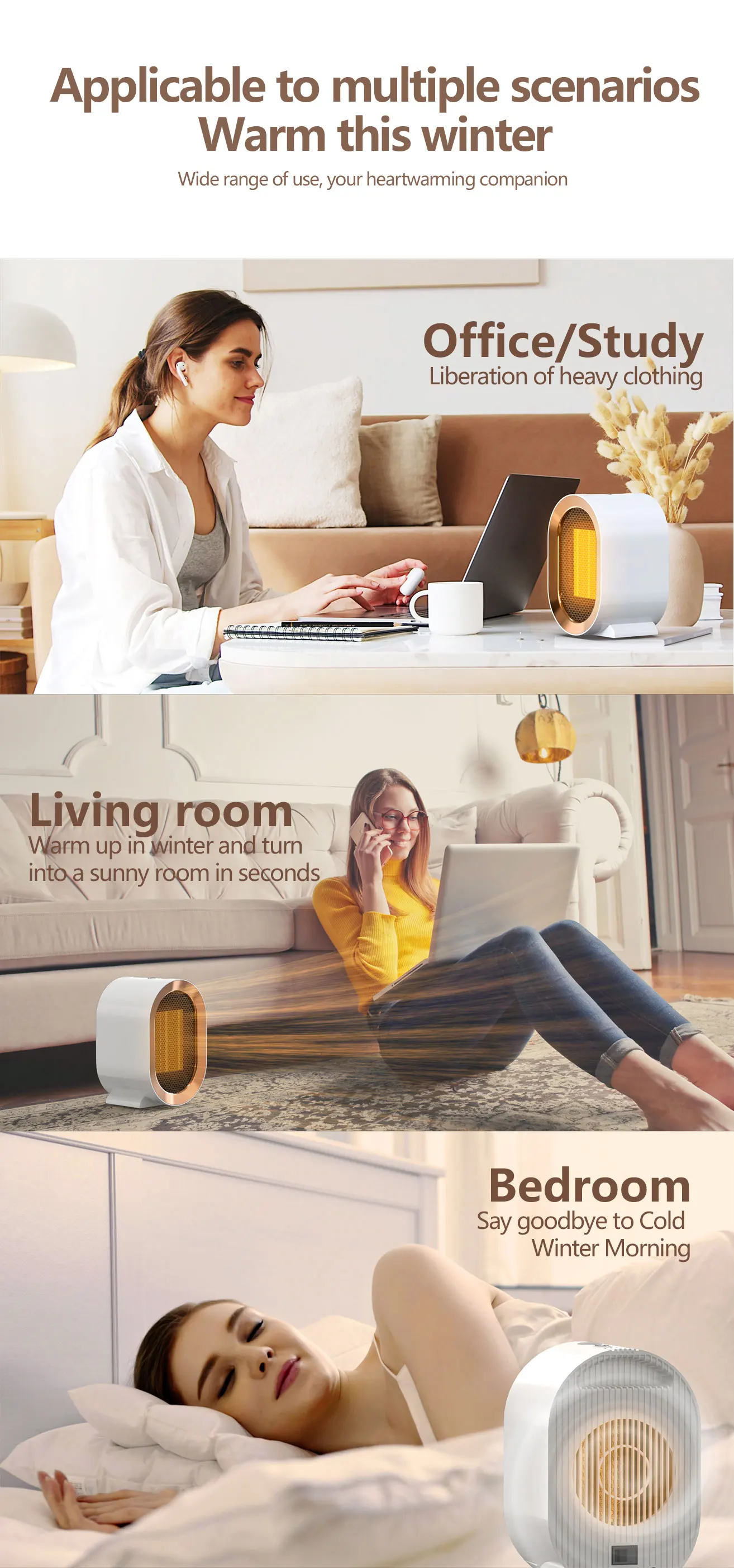product jr 1200w portable electric fan heater warmer winter indoor desktop heater quick heating household space air hot electric fan-11