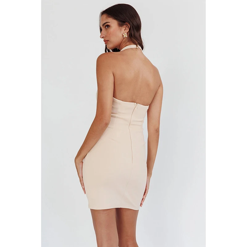 New Arrival Summer Dresses Women Beach Terry Towel Clothing Sexy Mini Sun Halter Backless Dress New Arrival Summer Dresses Women Beach Terry Towel Clothing Sexy Mini Sun Halter Backless Dress