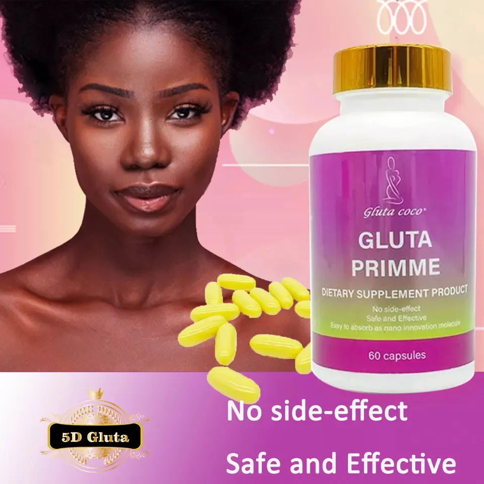 Gélules éclaircissantes Collagène + Glutathion - Boîte De 60 Gélules X3