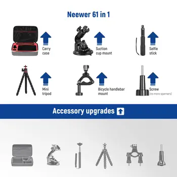 NEEWER 61 in 1 Action Camera Accessory Kit Accessories for Action and Sport Camera detail image