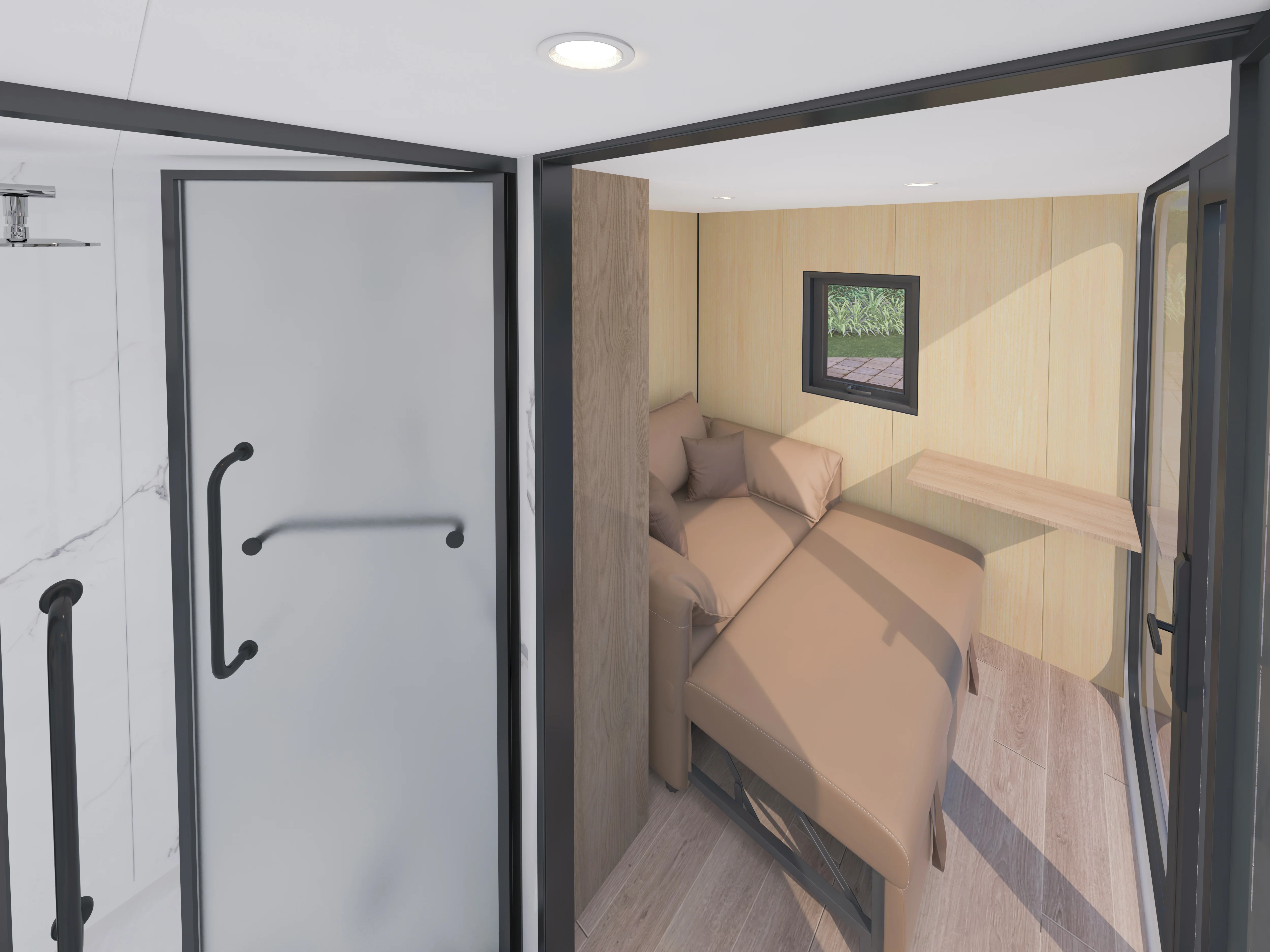 Holographic Window Prefab Pod - Augmented Reality Mobile Office/House ...