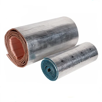 Custom XPE EPE Foam Insulation Thermal Closed Cell Sound Heat Proofing Self Adhesive Roll Aluminum Foil Composite