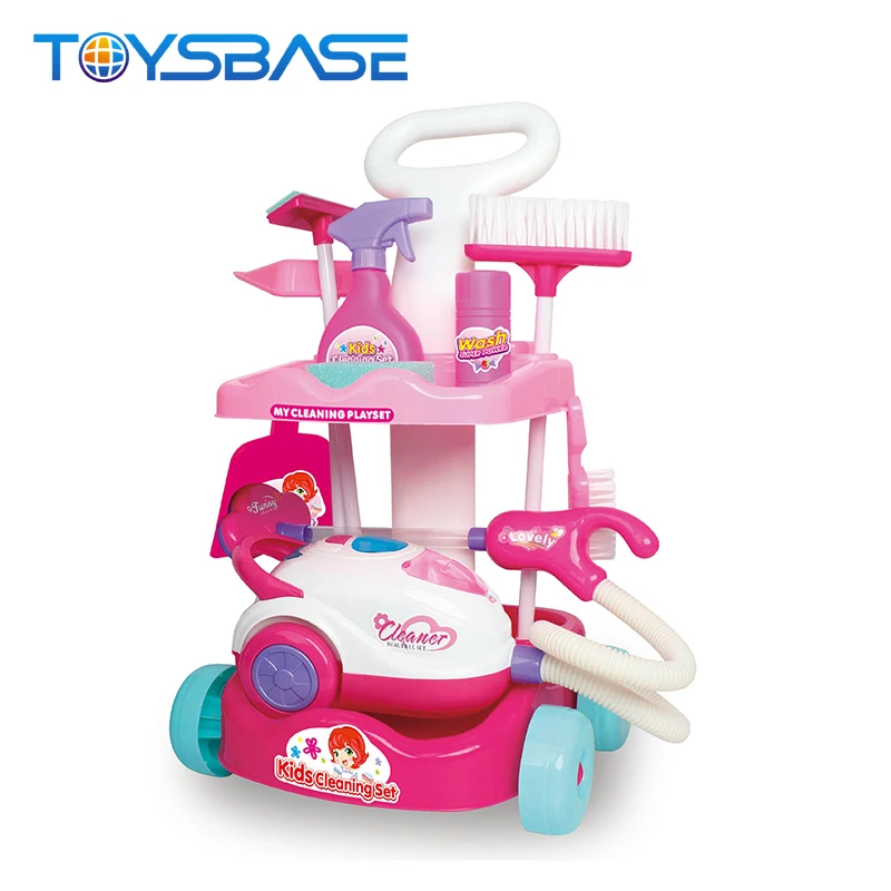 toy cleaning trolley with vacuum