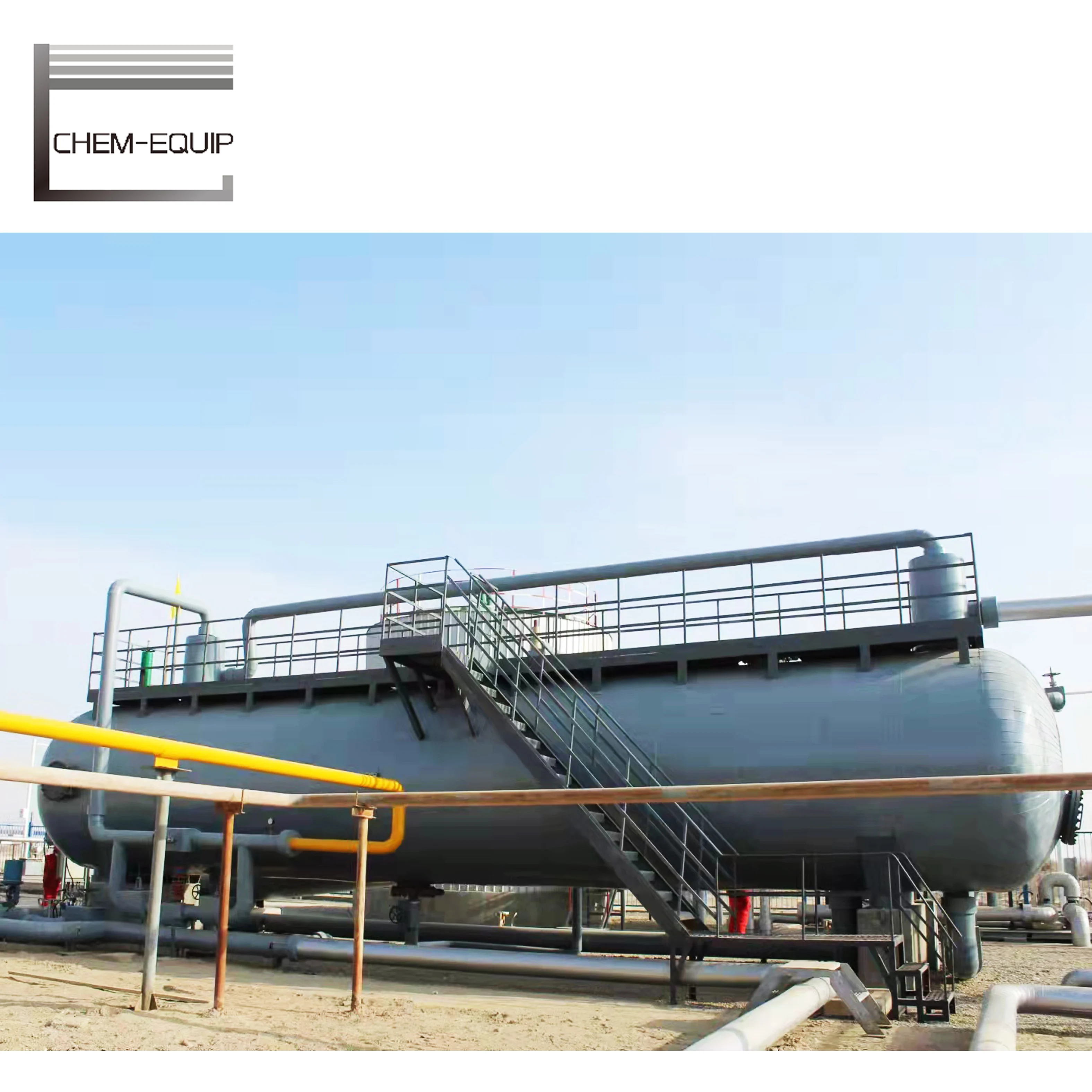 Oilfield Gas Processing Plant Well Testing Horizontal 3 Phase Separator for Sale