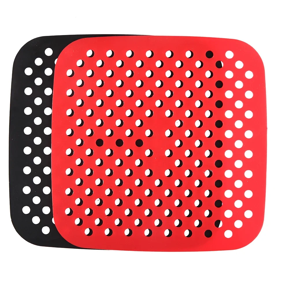 Food Grade Non-stick Bpa Free Thick Reusable Oven Baking Fried Pizza Chicken Pastry Baking Air Fryer Silicone Mat Liner