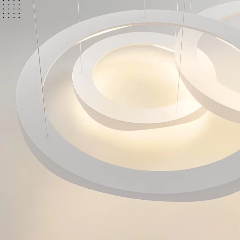 ثريا حديثة على الطراز الإيطالي بشكل حلقي، مصباح بسيط لغرفة المعيشة، تركيبات إضاءة بسيطة، ثريات ومصابيح معلقة