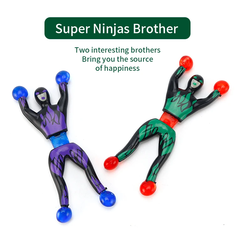 Забавный сенсорный Спиннер из термопластичной резины Человек-паук стена для скалолазания ниндзя фиджет-Поппер паук мужские эластичные липкие игрушки детей