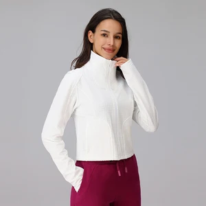 Women's High Quality Buttery Soft Popular Women Long Sleeve Gym Training Fitness Outer Wear Jackets Yoga Jacket With Pocket