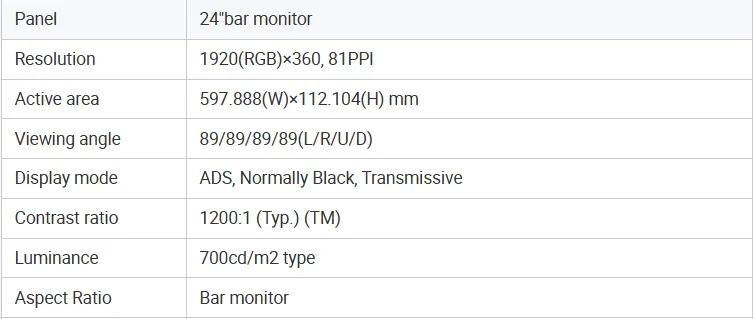 Specifications
