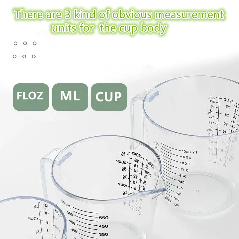 Small Size 150ml Capacity Container Portable  Measurement Tool Transparent Plastic Kitchen Measuring Cups