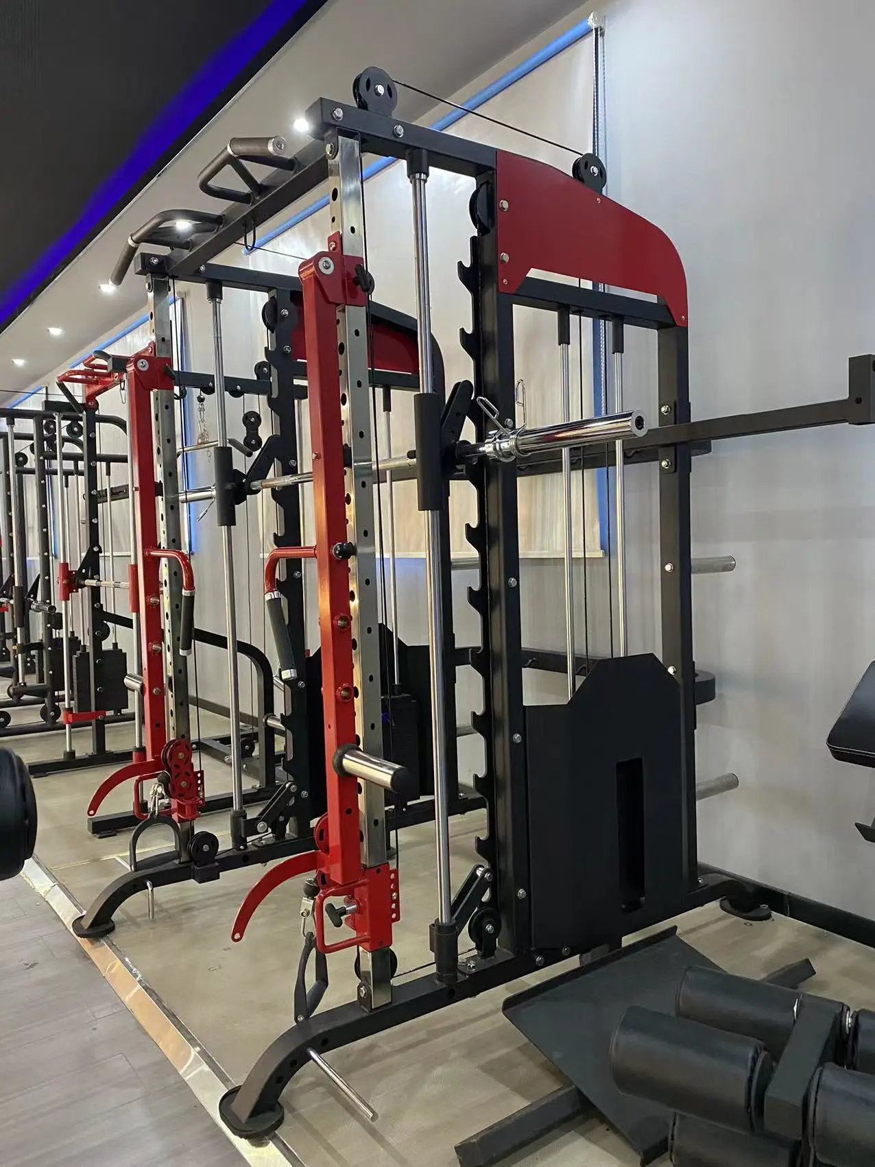 ウエイトトレーニング Smith and Cross over Multitrainer Smith Machine Cross Over – TON Sport