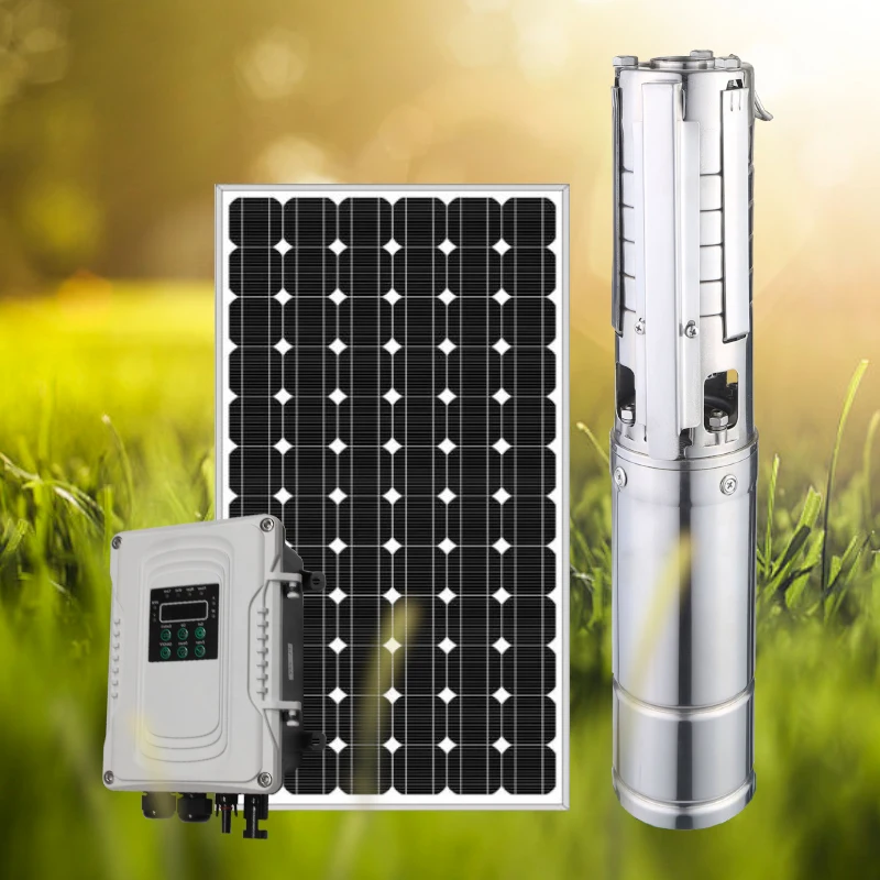 Solar Water Pump with  Generator Solar Pump System for Irrigation Agriculture Solar Powered Submersible Dc Well Water Pump