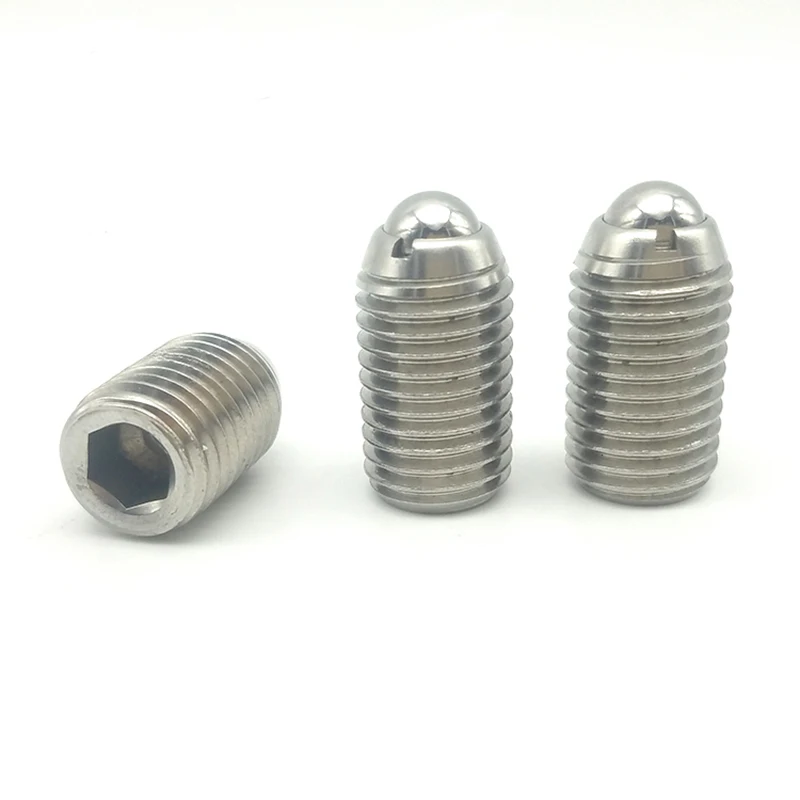 Factory Direct Supply High Quality ZBSJF Heavy Load Slotted Head Stainless Steel Ball Plunger Inner Hexagon Fastener Factory Low MOQ