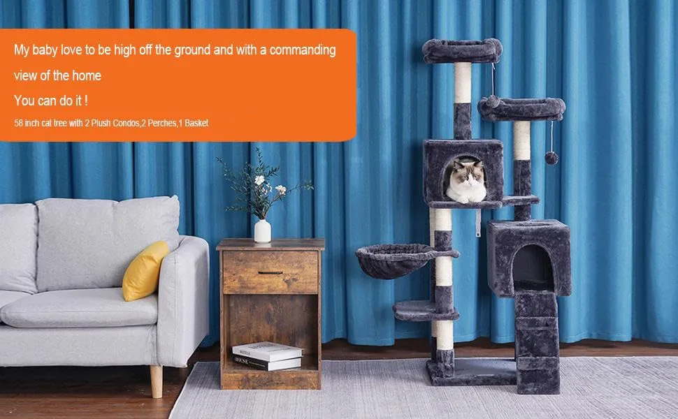 Pet Houses Scratches Climbing Shelf Scratcher Tower Cat Tree Hous