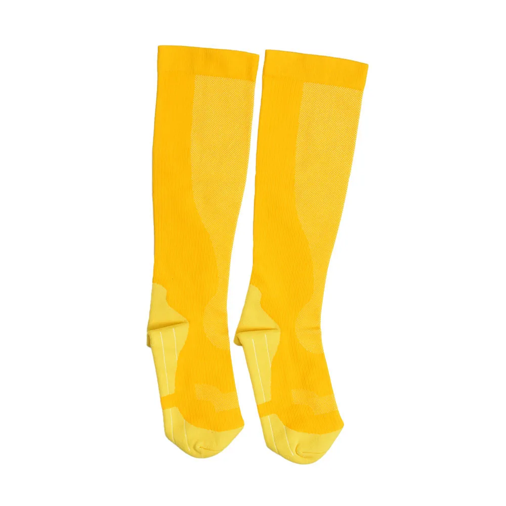 German Machine Made Sports Compression Socks Adults Seamless Casual Knee-High Stockings Arch Support  Bright-Colored Rib Cushion