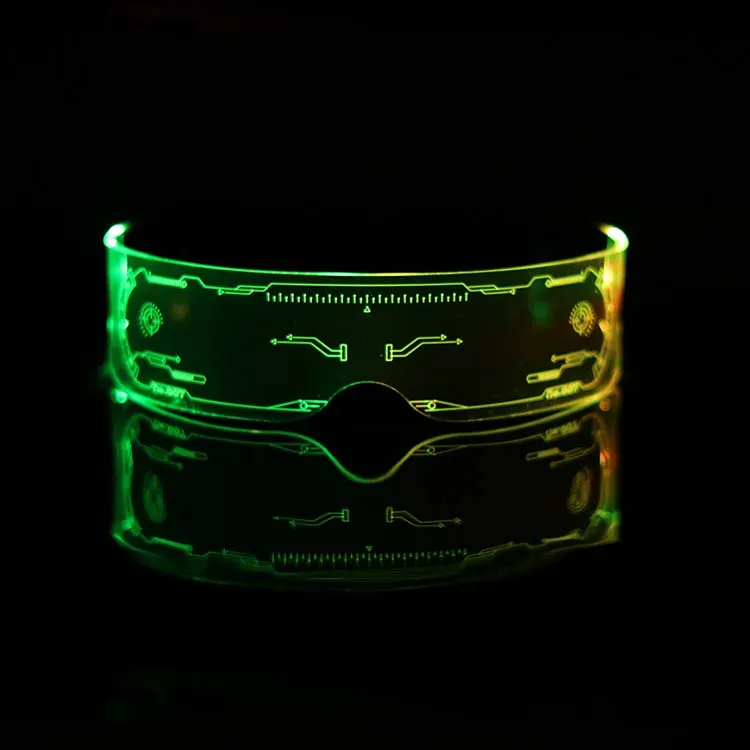 LED Glasses EL Wire Neon Party Luminous LED Glasses Light Up Glasses Rave Costume Party Decor DJ SunGlasses Halloween Decoration