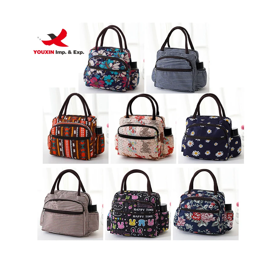 Cheap Insulated Lunch Bag Custom Flamingos Printing Tote Bag Lunch Box