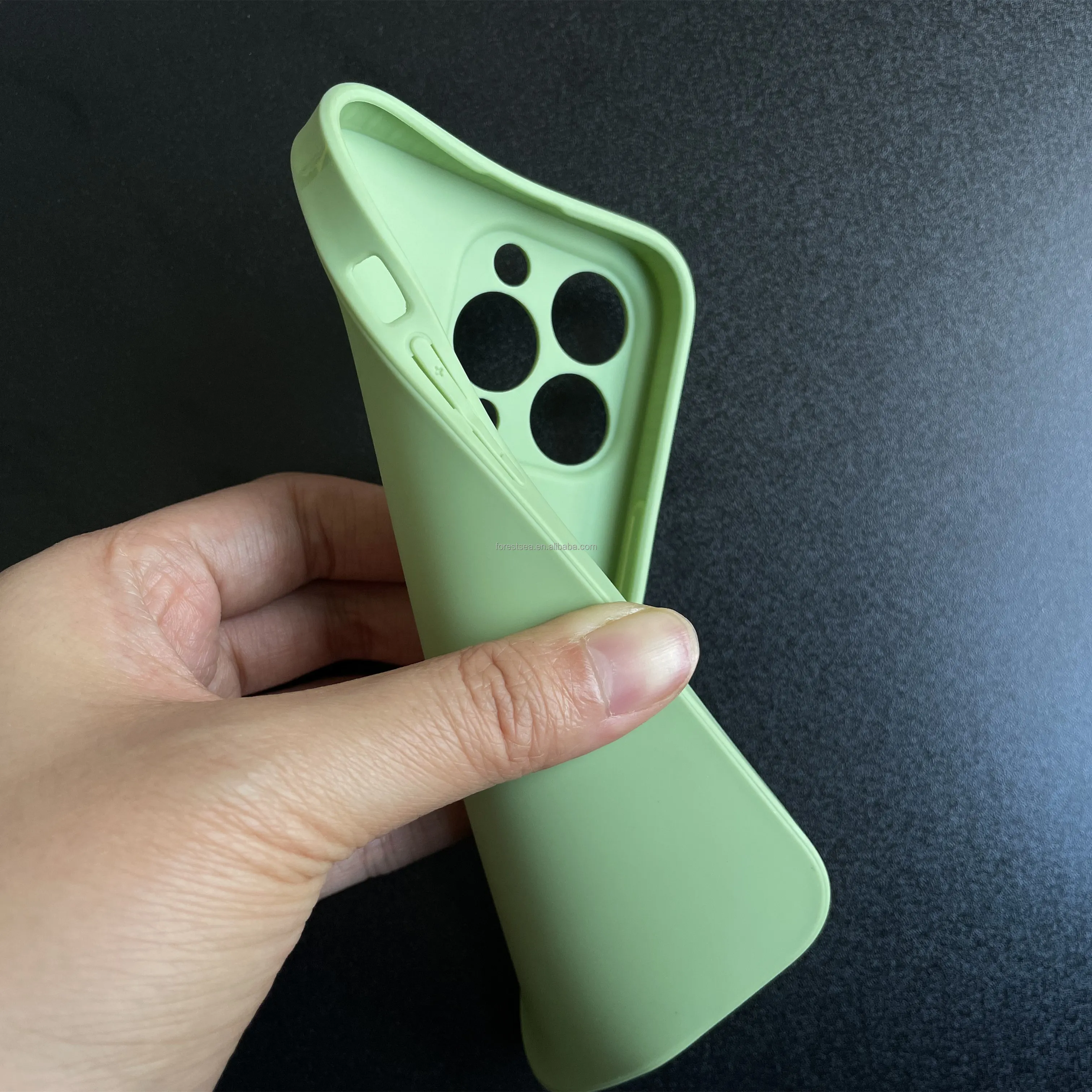 Classic Straight Edge For Iphone 11 Pro X Xr Xs Max Tpu Liquid Silicone