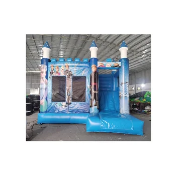 Factory Price Customized Inflatable Princess Castle Bouncer Combo Cartoon Film Theme Snow Castle for Party Event