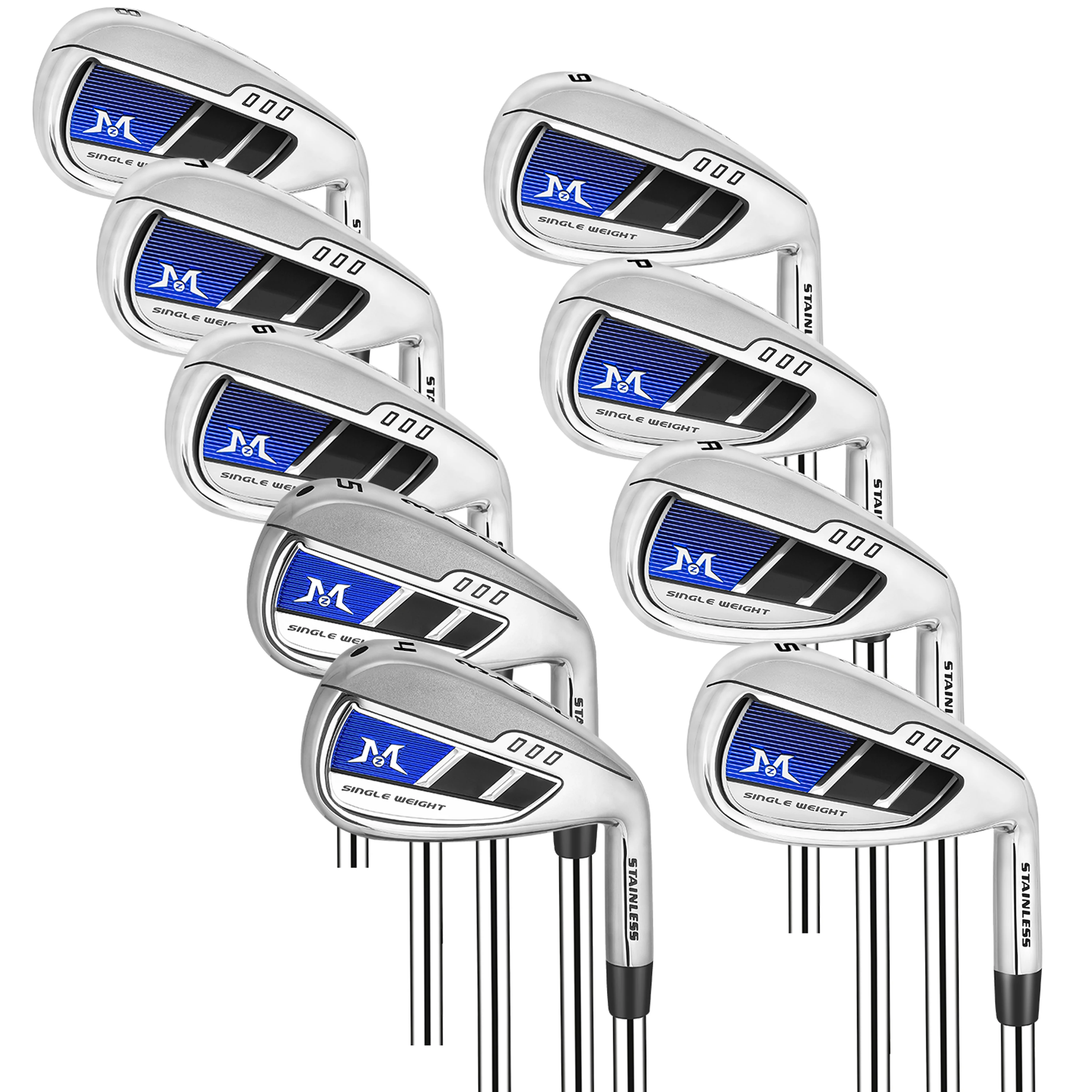 MAZEL Right Handed Golf Iron Set 4-SW (9 Pieces) - Men's