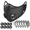 16 filter elements, 8 valves (black)