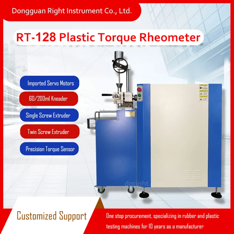 Plastic Rubber Torque Rheometer Benchtop Plasticized Pvc Polymer Torque
