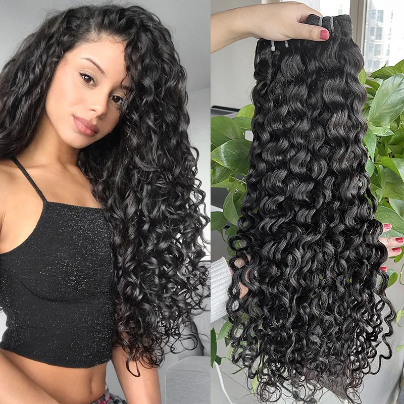 Mayqueen 9A 10A Double Wefts Water Wave Virgin Human Hair  display picture 2