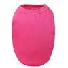 100% cotton vest, pure rose red