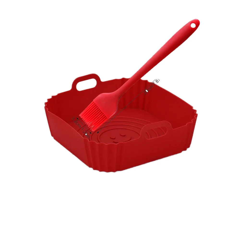 Pan Baking Mold Protector Food Grade Bpa Free Reusable Container Silicone Silicon Basket Pot Tray Air Fryer