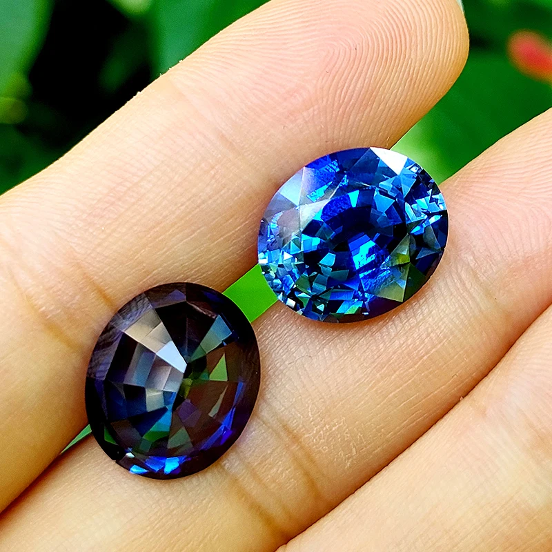 新作☆レジンヘアゴム サファイアブルーの宝石