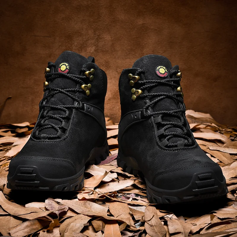 Индивидуальная поддержка профессиональная уличная Водонепроницаемая Мужская обувь для треккинга из коровьей