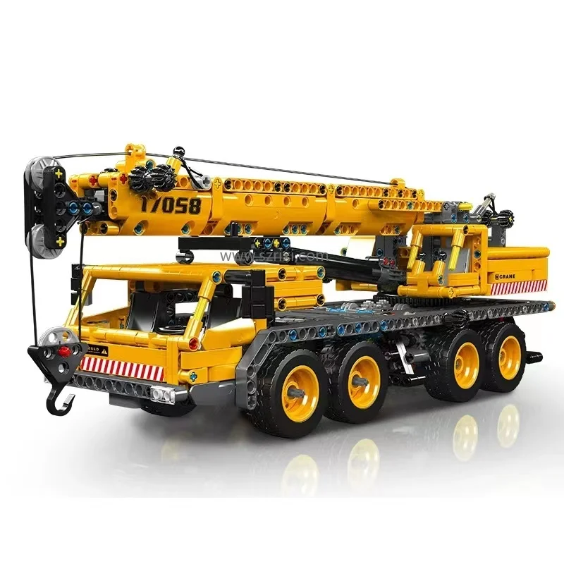 2024 New Mould King 17058 Engineering Series Technical Motorized Mobile  Crane Building Block for Kid Gifts Brick Sets
