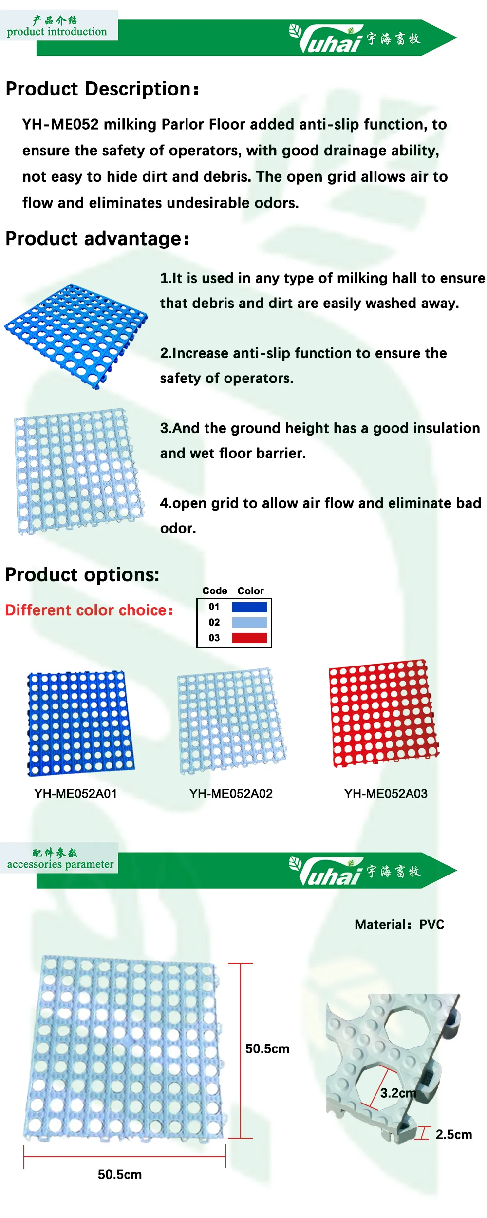 product goat shed plastic floor rubber stable cow mat rotary milk parlour rubber mat milking machine accessoriesmilking parlor floor-0