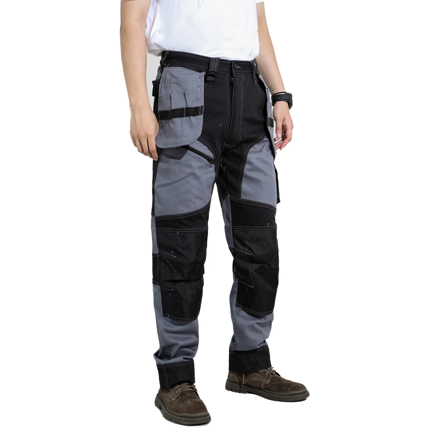 Mens Waterproof Tactical Work Trousers Men Cargo Pants Combat Hiking Outdoor 