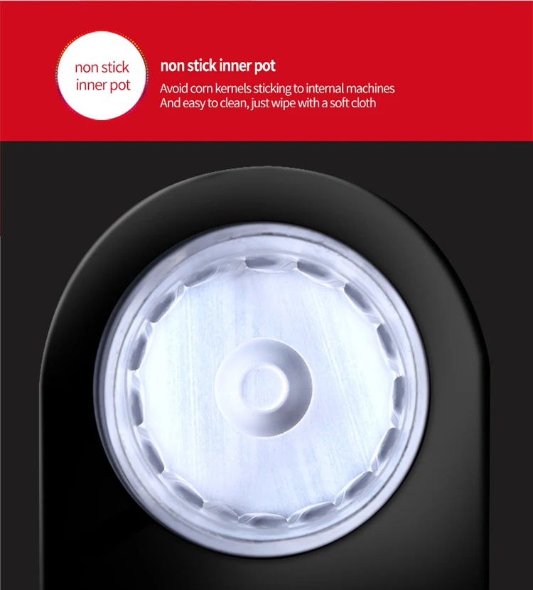 Wholesale Price PP Material Home Use Electric Automatic Popcorn Maker Children Popcorn Machine